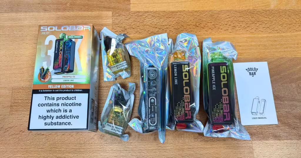 Solobar Boost 30K Box Contents