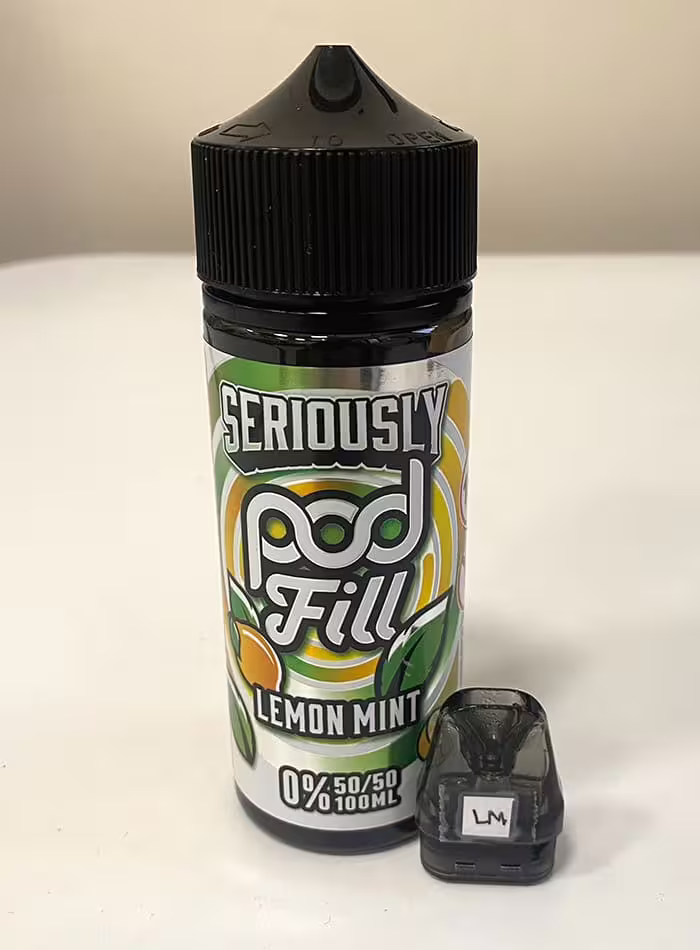 Lemon Mint Shortfill E-Liquid by Seriously Pod Fill 100ml