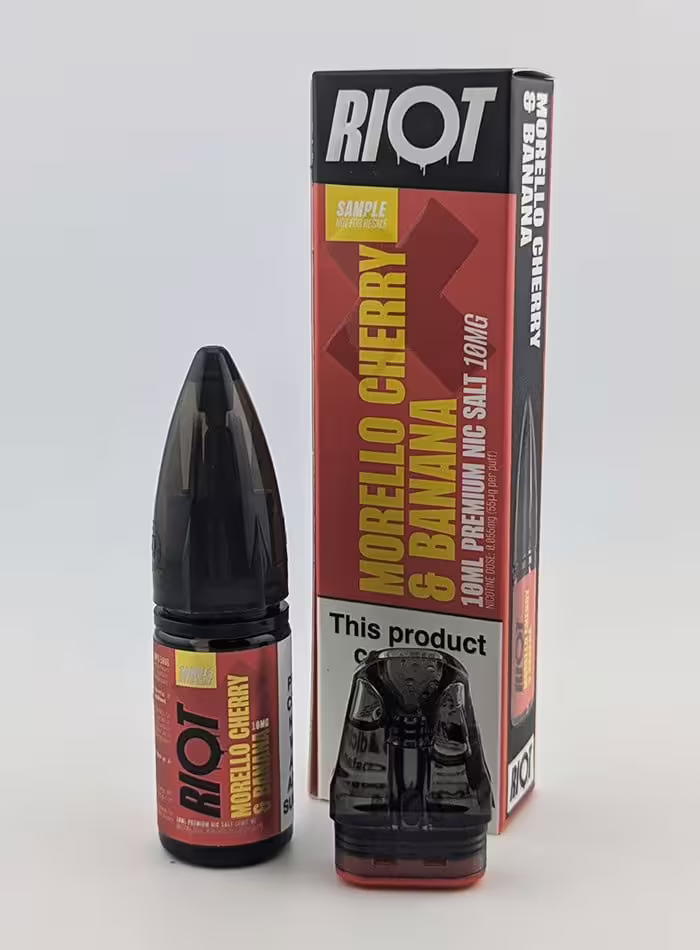 Morello Cherry & Banana Nic Salt E-Liquid by Riot X