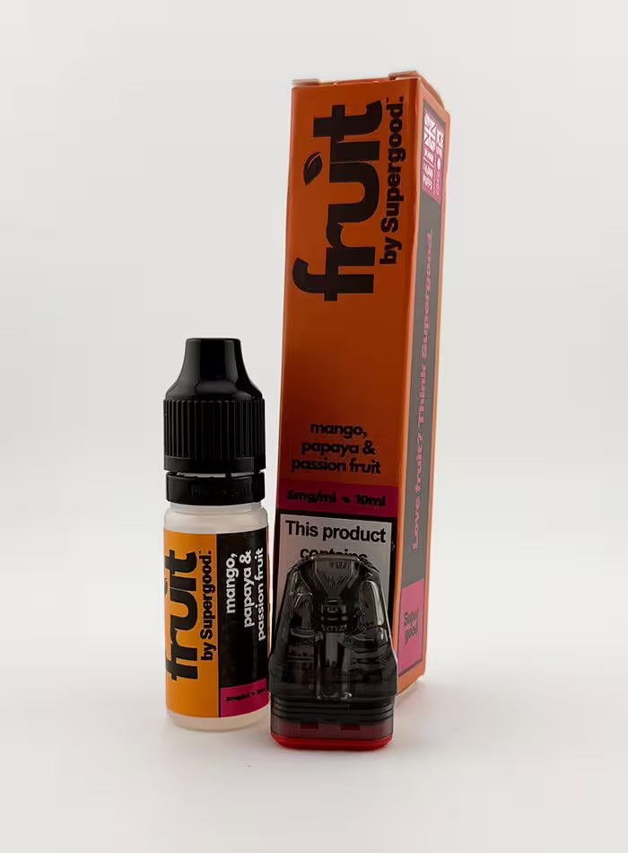 Mango, Papaya & Passion Fruit Nic Salt E-Liquid by Supergood Fruit