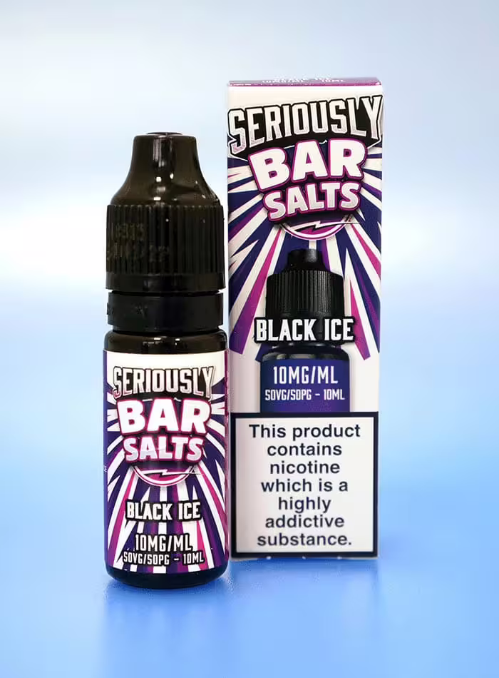 Black Ice Nic Salt E-Liquid by Seriously Bar Salts