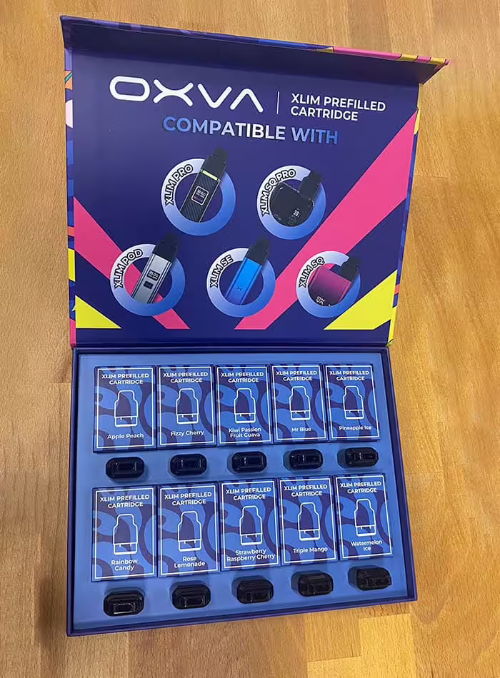 OXVA Xlim Prefilled Pods Presentation Box