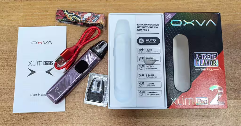 OXVA Xlim Pro 2 Box Contents