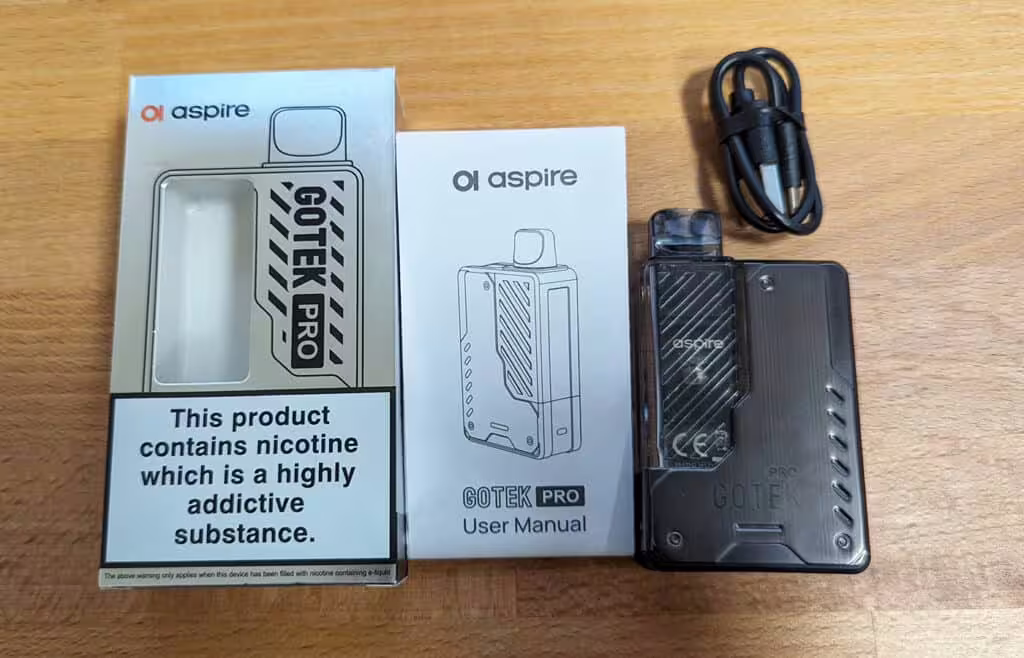 Aspire Gotek Pro Box Contents