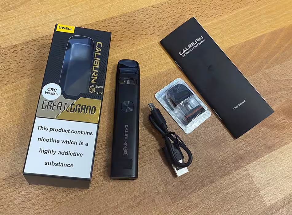 Uwell Caliburn G3 Package Contents
