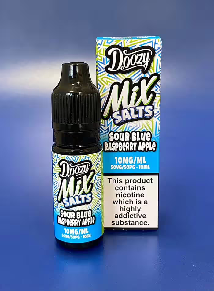 Sour Blue Raspberry Apple Nic Salt E-Liquid by Doozy Mix Salts