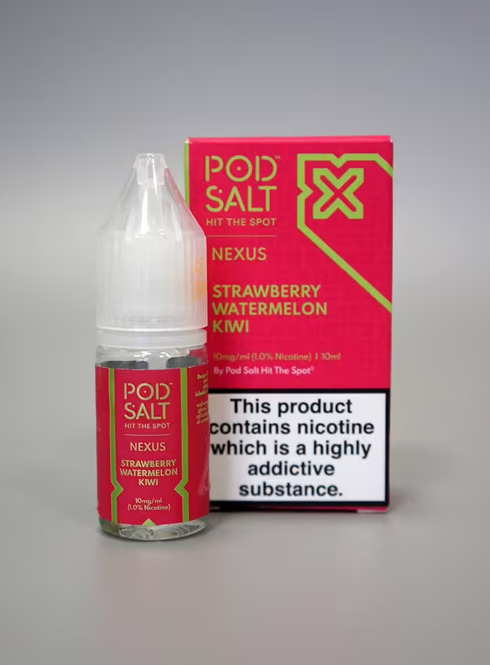 Strawberry Watermelon Kiwi Nic Salt E-Liquid by Nexus Pod Salt