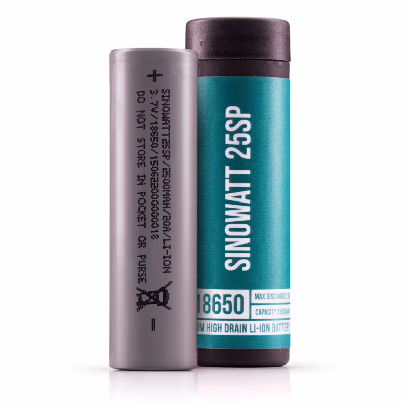 Sinowatt 25SP 18650 2500mAh (20A) Vape Battery