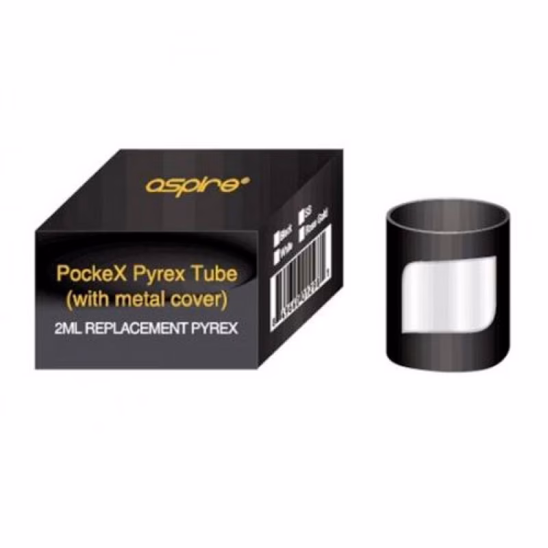 PockeX Pyrex 2ml Replacement Glass (with metal cover)
