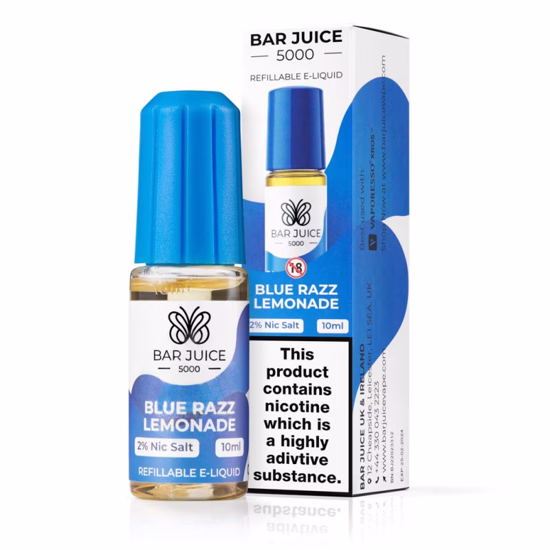 Blue Razz Lemonade Nic Salt E-Liquid by Bar Juice 5000