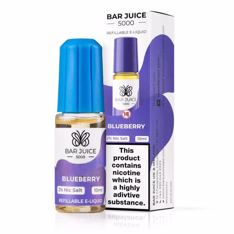 Blueberry Nic Salt E-Liquid by Bar Juice 5000