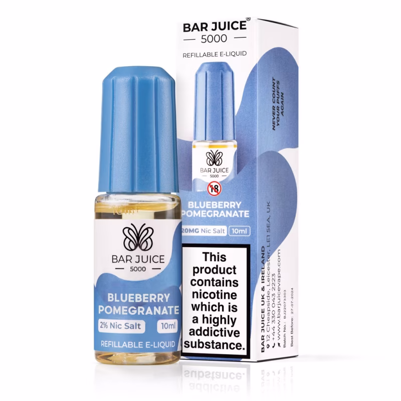 Blueberry Pomegranate Nic Salt E-Liquid by Bar Juice 5000