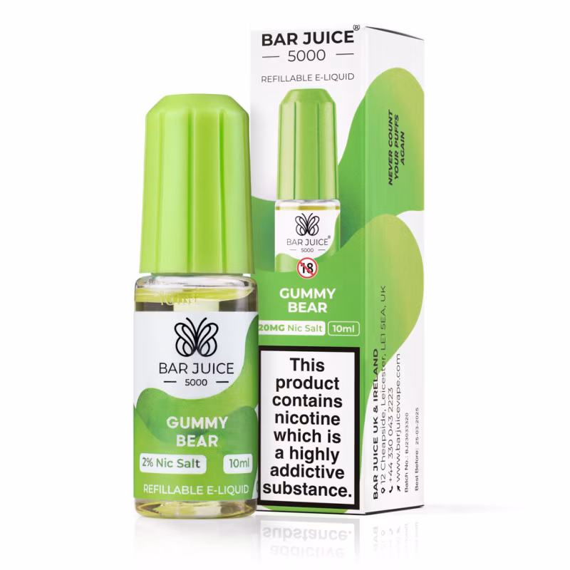 Gummy Bear Nic Salt E-Liquid by Bar Juice 5000