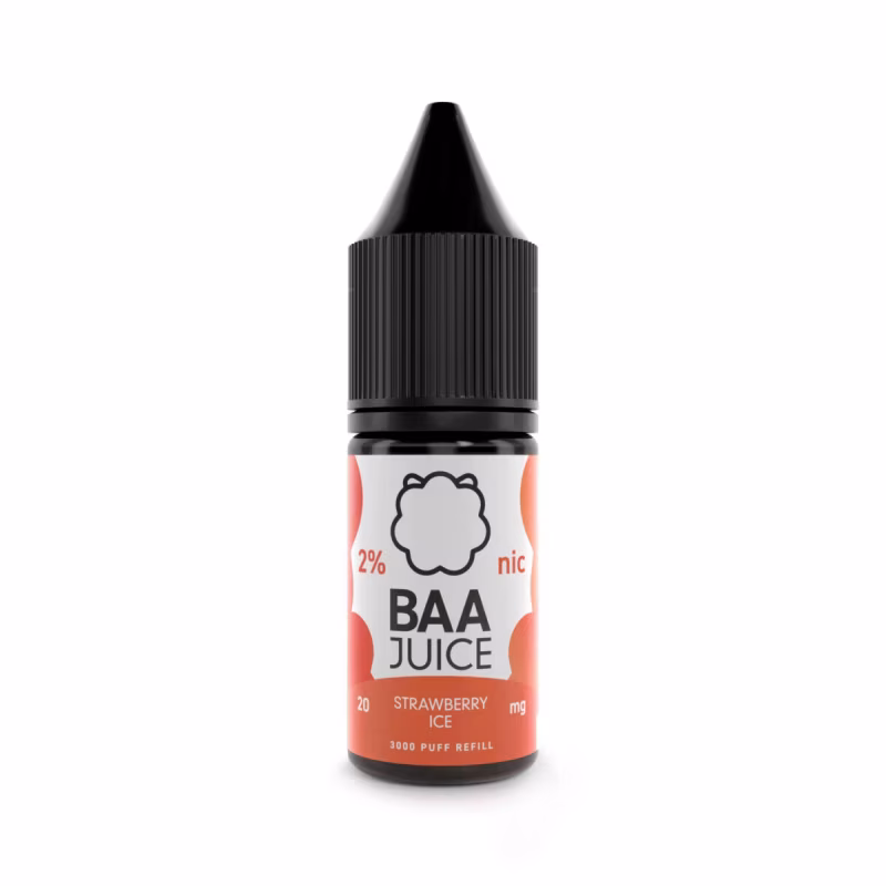 Strawberry Ice Nic Salt E-Liquid by Baa Juice