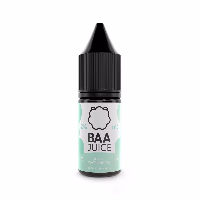 Apple Watermelon Nic Salt E-Liquid by Baa Juice