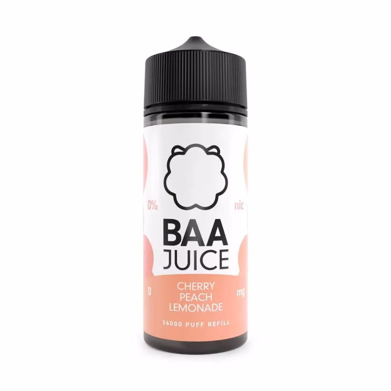 Cherry Peach Lemonade Shortfill E-Liquid by Baa Juice 100ml