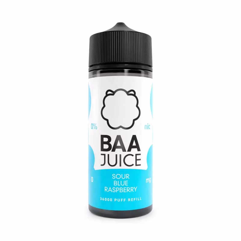 Sour Blue Raspberry Shortfill E-Liquid by Baa Juice 100ml