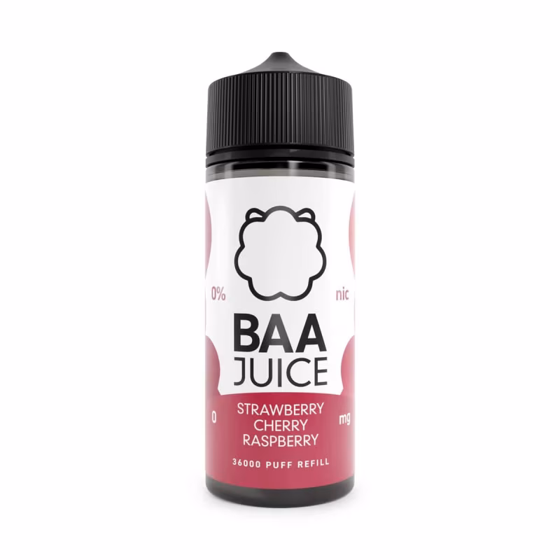 Strawberry Cherry Raspberry Shortfill E-Liquid by Baa Juice 100ml