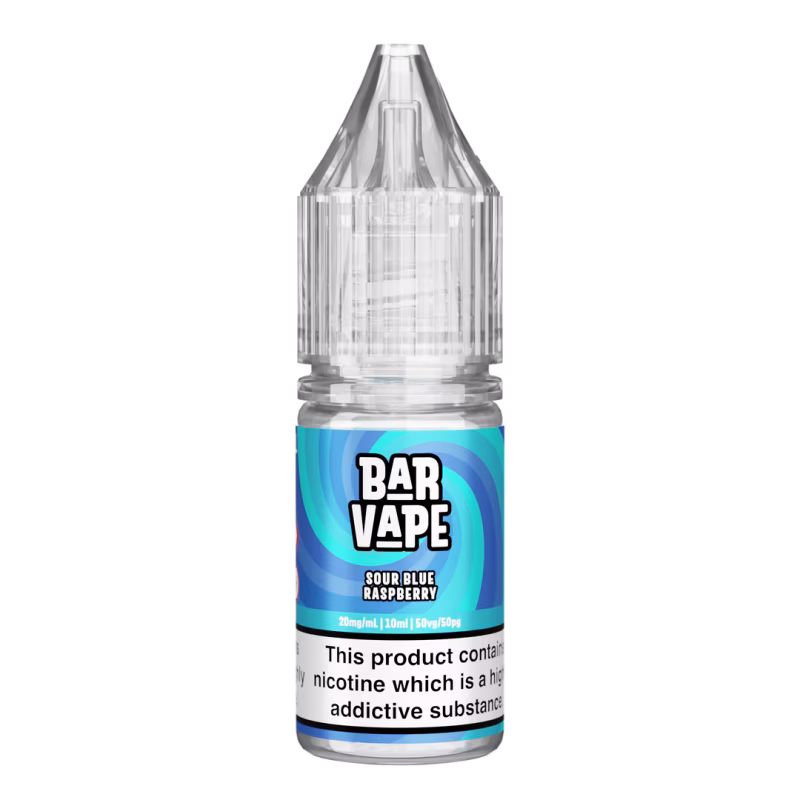 Sour Blue Raspberry Nic Salt E-Liquid by Bar Vape