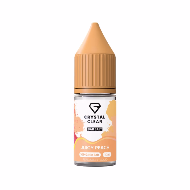 Juicy Peach Nic Salt E-Liquid by Crystal Clear