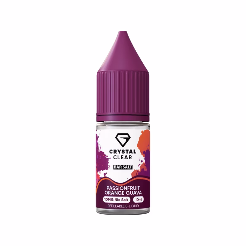 Passionfruit Orange Guava Nic Salt E-Liquid by Crystal Clear