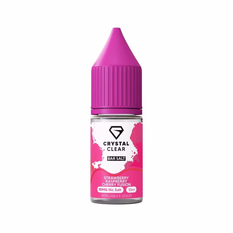 Strawberry Raspberry Cherry Fusion Nic Salt E-Liquid by Crystal Clear