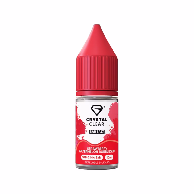 Strawberry Watermelon Bubblegum Nic Salt E-Liquid by Crystal Clear