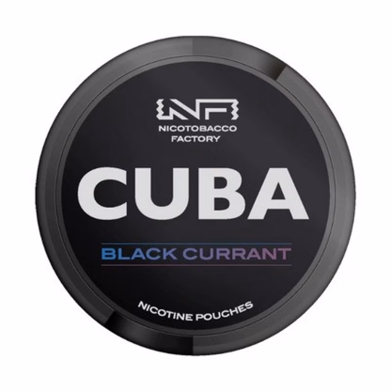 Black Currant Black Nicotine Pouches by Cuba
