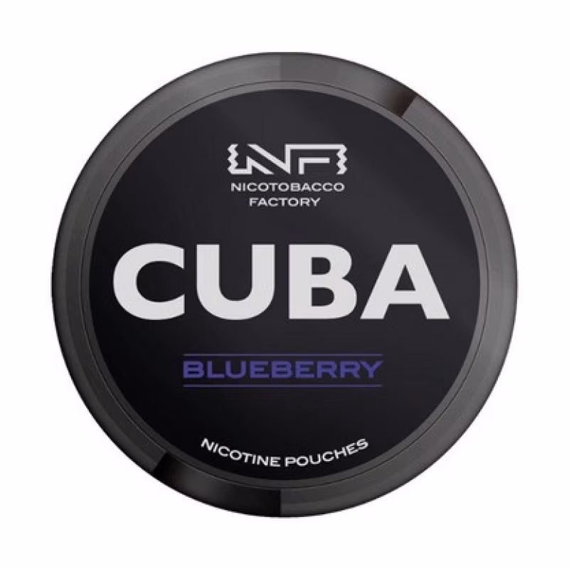 Blueberry Black Nicotine Pouches by Cuba