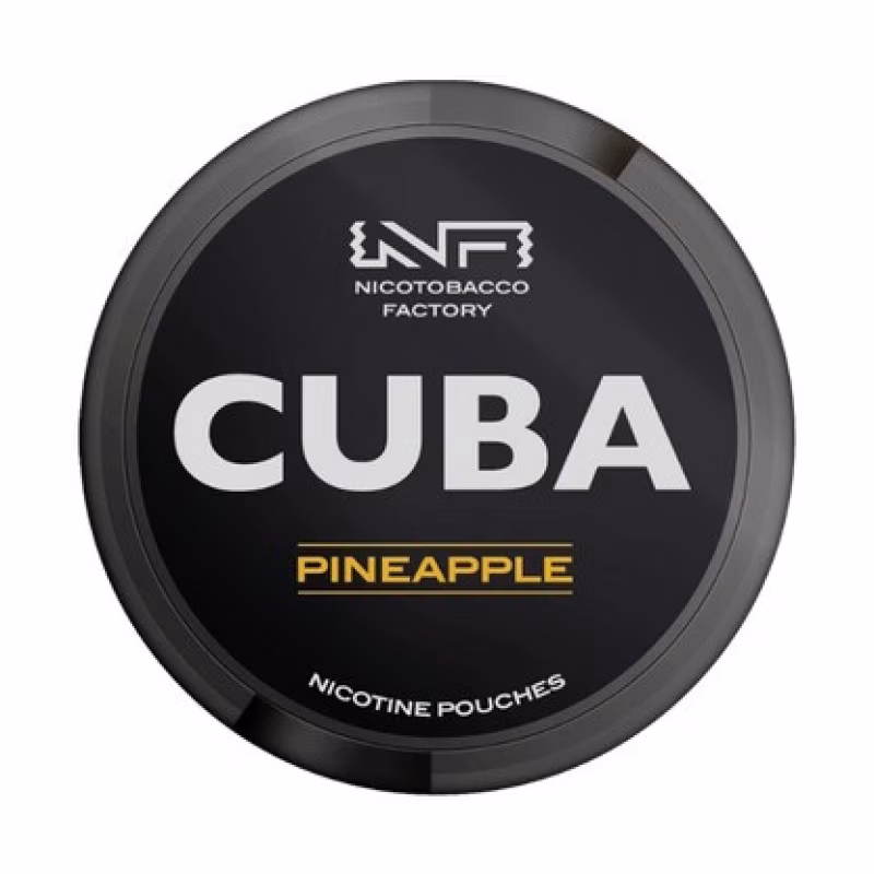 Pineapple Black Nicotine Pouches by Cuba