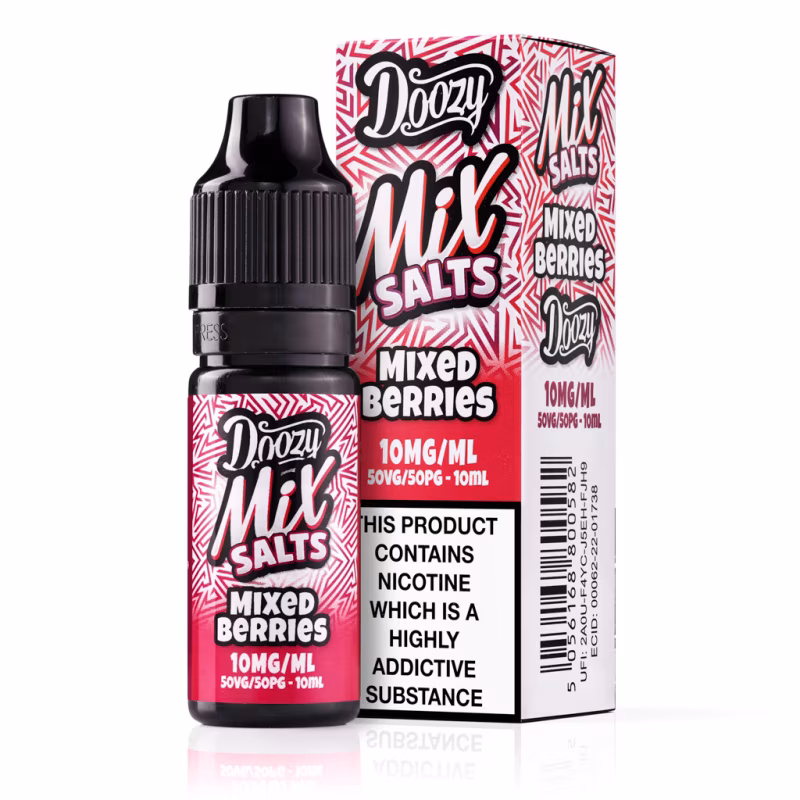 Mixed Berries Nic Salt E-Liquid by Doozy Mix Salts