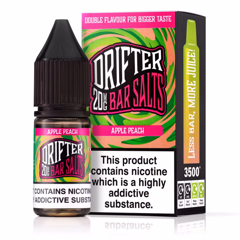 Apple Peach Nic Salt E-Liquid by Drifter Bar Salts