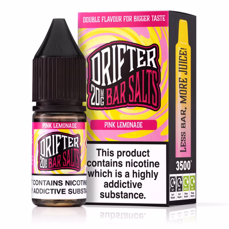Pink Lemonade Nic Salt E-Liquid by Drifter Bar Salts