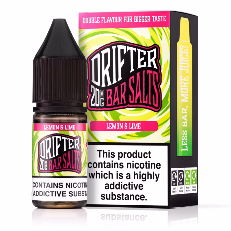 Lemon Lime Nic Salt E-Liquid by Drifter Bar Salts