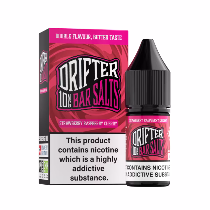 Strawberry Raspberry Cherry Nic Salt E-Liquid by Drifter Bar Salts