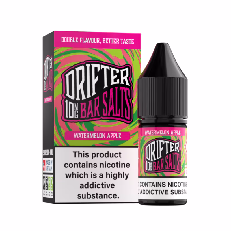 Watermelon Apple Nic Salt E-Liquid by Drifter Bar Salts