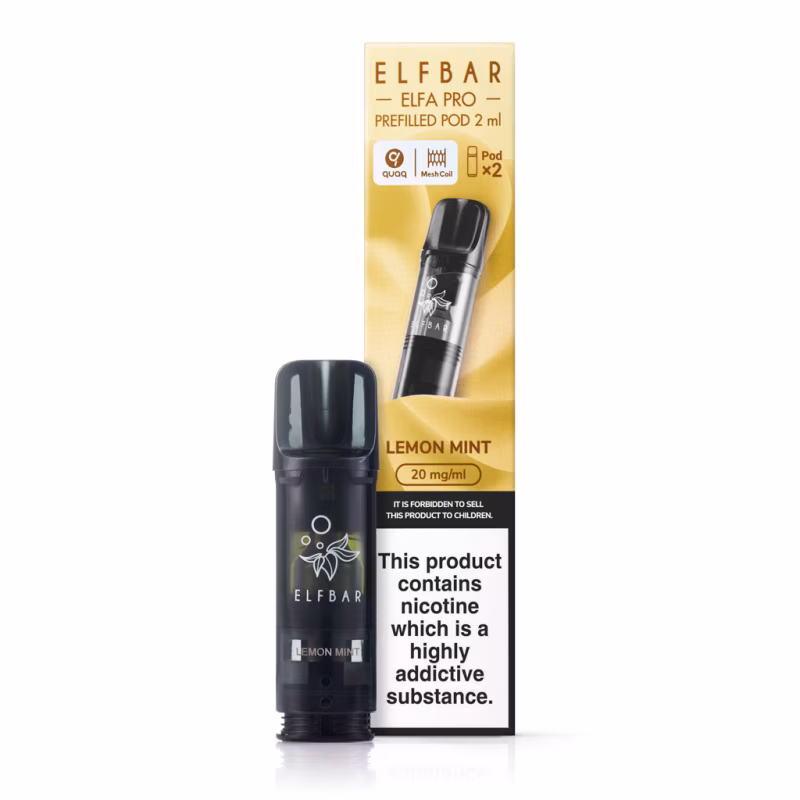Lemon Mint Prefilled Pods by Elf Bar Elfa Pro