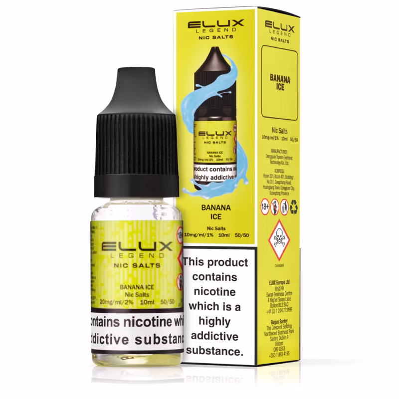 Banana Ice Nic Salt E-Liquid by Elux Legend