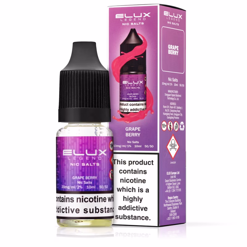 Grape Berry Nic Salt E-Liquid by Elux Legend