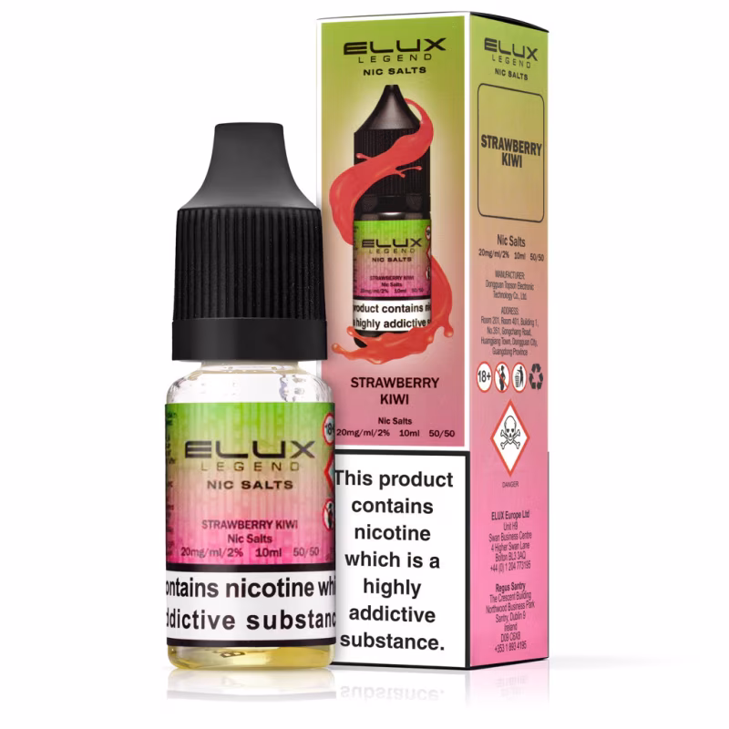 Strawberry Kiwi Nic Salt E-Liquid by Elux Legend