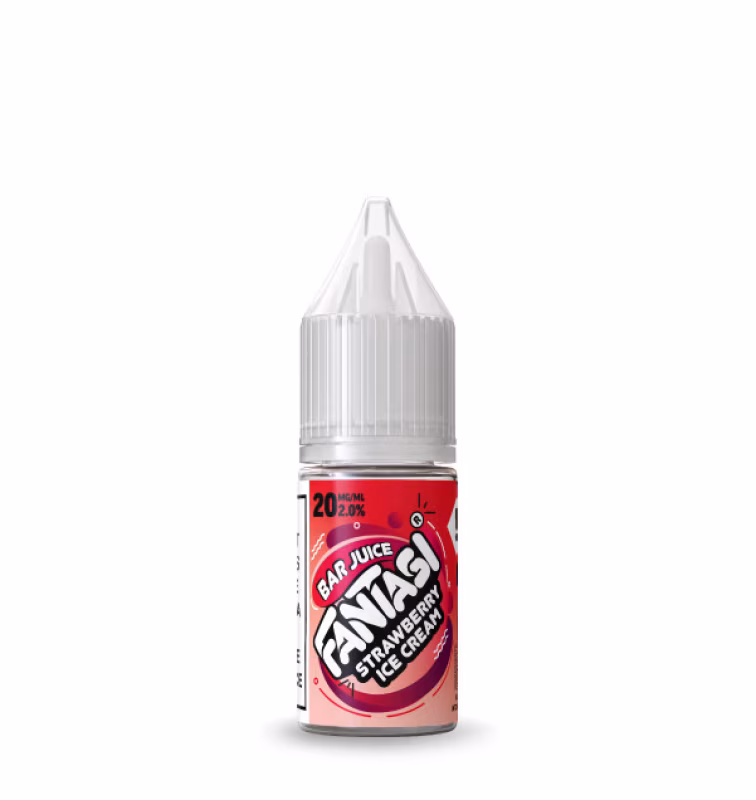 Strawberry Ice Cream Nic Salt E-Liquid by Fantasi Bar Juice