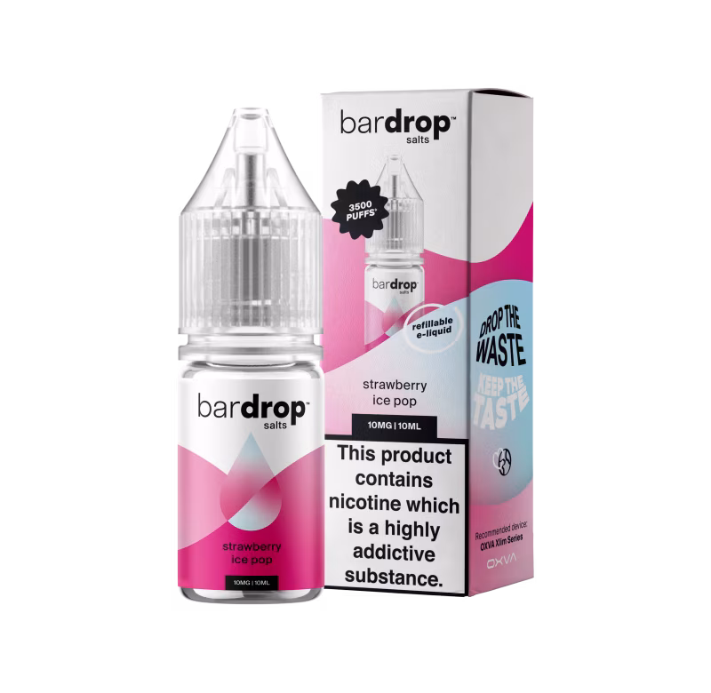 Strawberry Ice Pop Nic Salt by Bar Drop