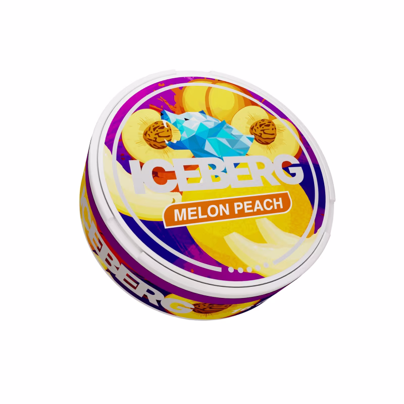 Melon Peach Nicotine Pouches by Iceberg