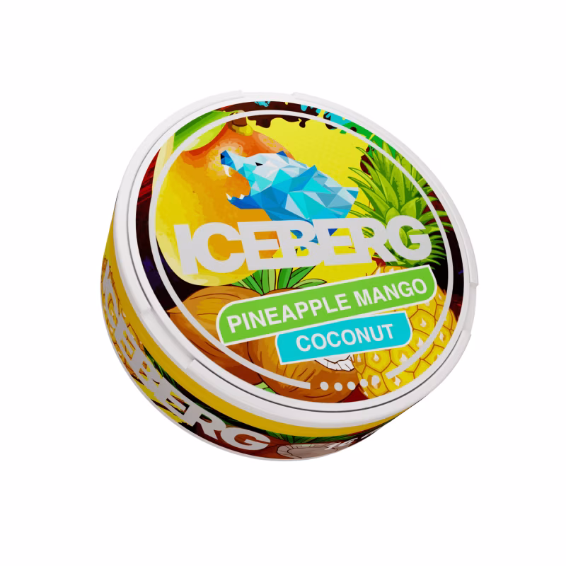 Pineapple Mango Coconut Nicotine Pouches by Iceberg