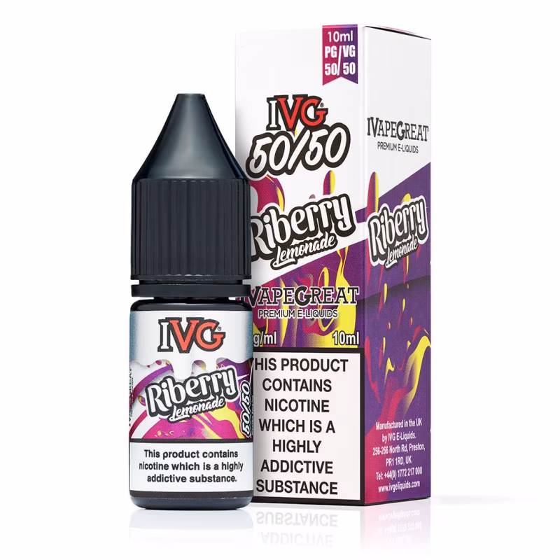 Riberry Lemonade 50/50 E-Liquid by IVG