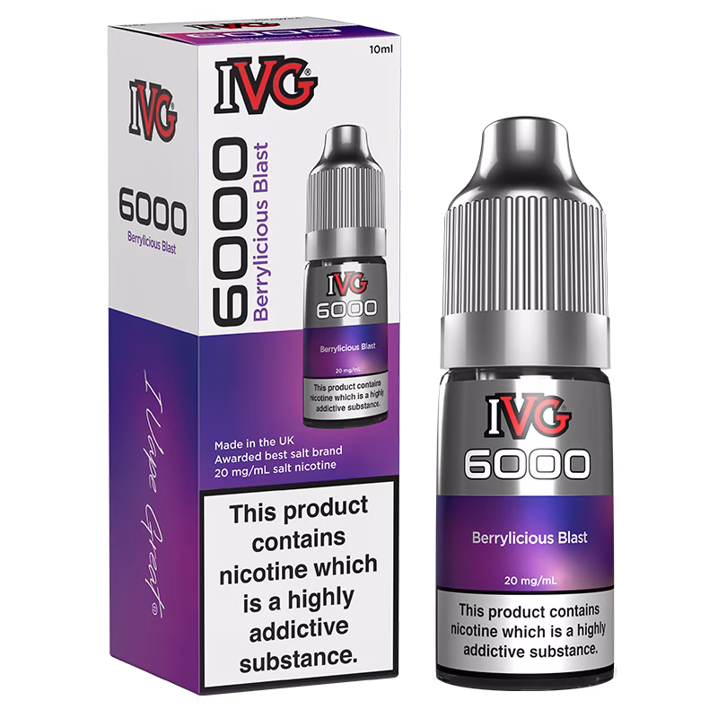 Berrylicious Blast Nic Salt E-Liquid by IVG 6000