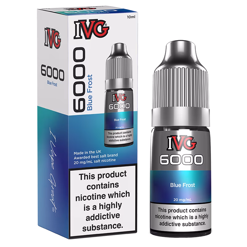Blue Frost Nic Salt E-Liquid by IVG 6000
