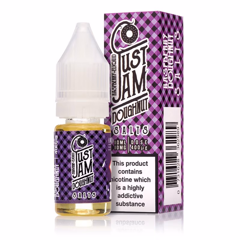 Raspberry Doughnut Nic Salt E-Liquid by Just Jam