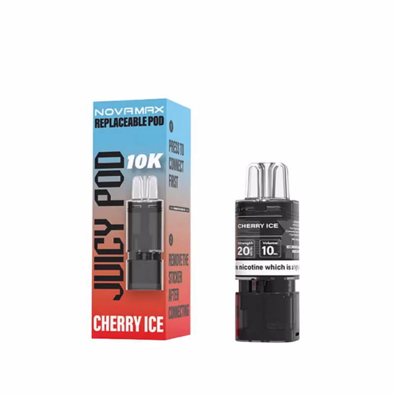 Cherry Ice Prefilled Pod Refill Pack by Juicy Pod Novamax 10K