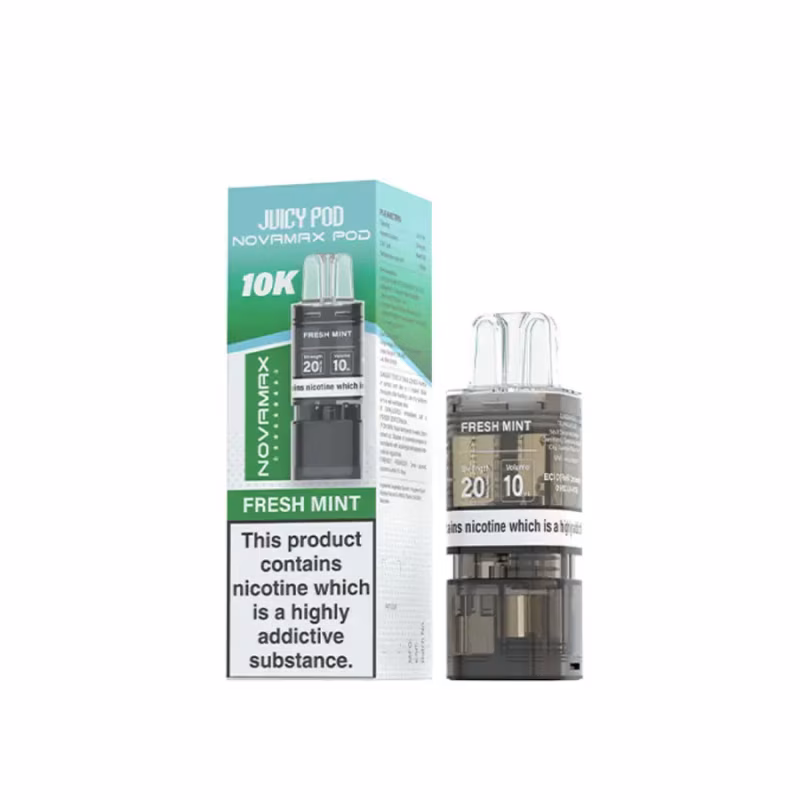 Fresh Mint Prefilled Pod Refill Pack by Juicy Pod Novamax 10K